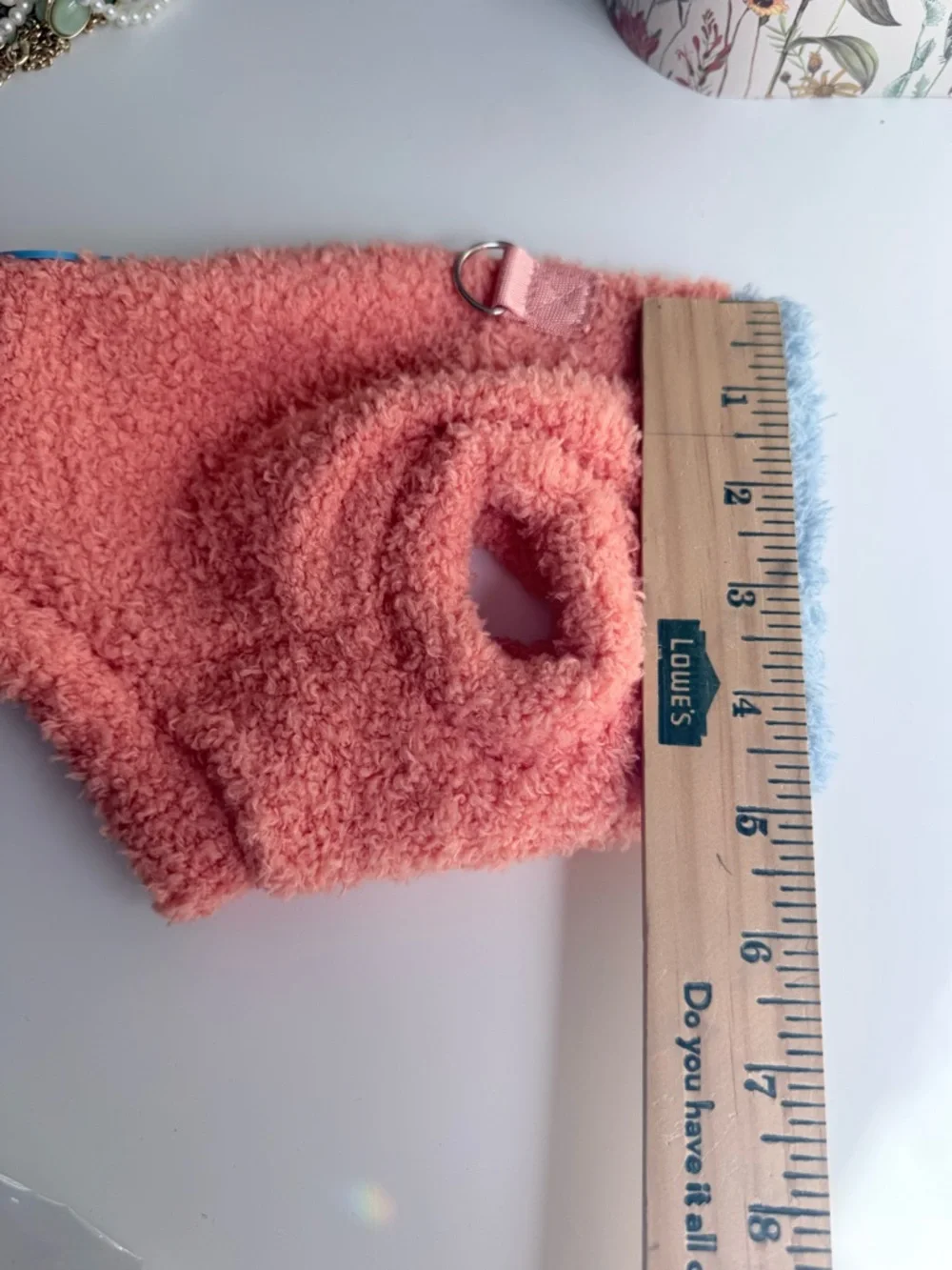 🐣5/$25-Fuzzy Orange Cat Sweater with Blue Trim